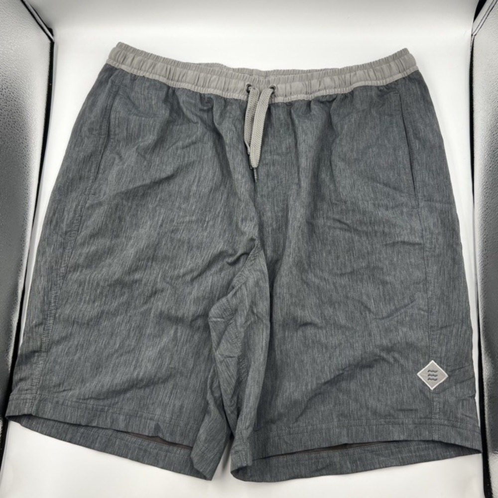 Free Fly Men's Large Bamboo Charcoal Grey Active Hiking Hybrid Shorts